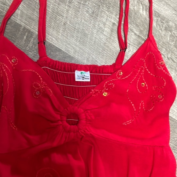 Island Planet Red Beach Coverup - Picture 4 of 11